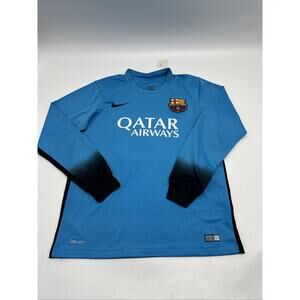 Fc Barcelona 2015-2016 3rd Third Jersey Nike MESSI # 10 Long Sleeve Jersey SZ M